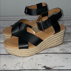 J. Crew Factory platform wedge sandal